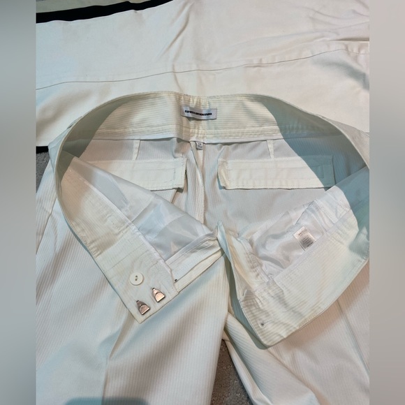 4 Pack Cotton Capri Crop Pants Front Zipper Hook Closure - Black, Khaki, White - Picture 9 of 16